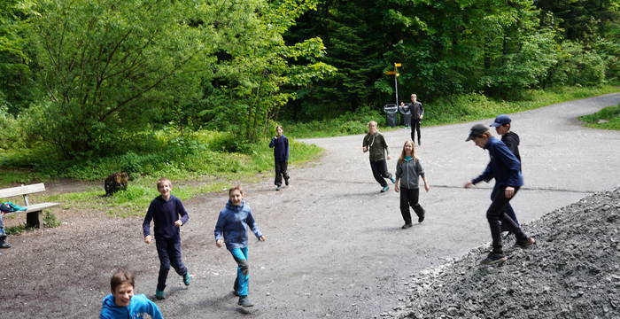 Spiel und Spass im Wald