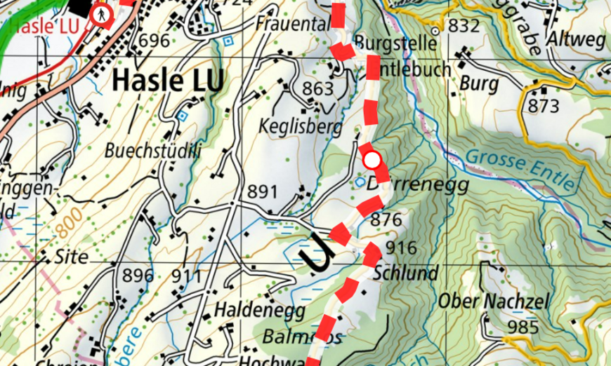 Sperrung Wanderweg
